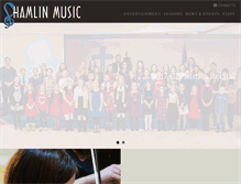 Tablet Screenshot of hamlinmusic.com